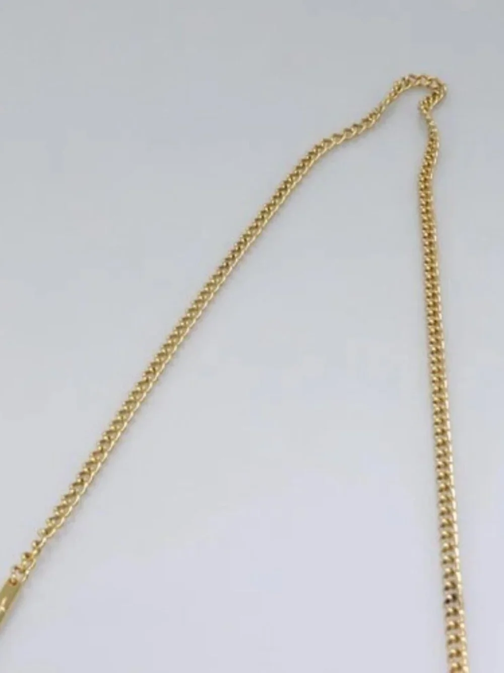 Salvatore Ferragamo Gancini Chain Shoulder Bag Suede Beige Gold Auth MY113
